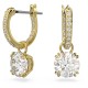 SWAROVSKI Constella Σκουλαρίκια-σταγόνα Στρογγυλή κοπή, Λευκά, Επιχρυσωμένα 5638802