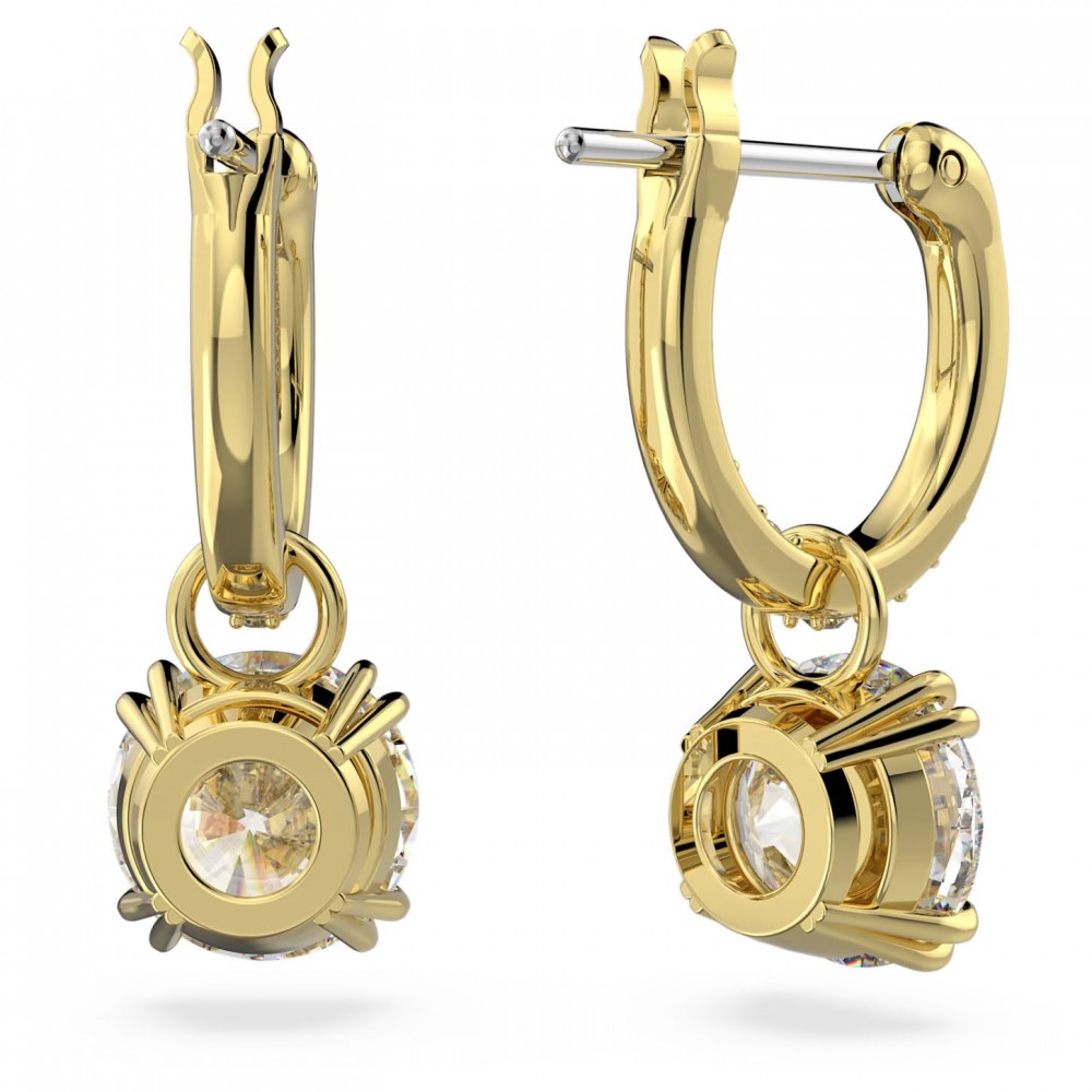 SWAROVSKI Constella Σκουλαρίκια-σταγόνα Στρογγυλή κοπή, Λευκά, Επιχρυσωμένα 5638802