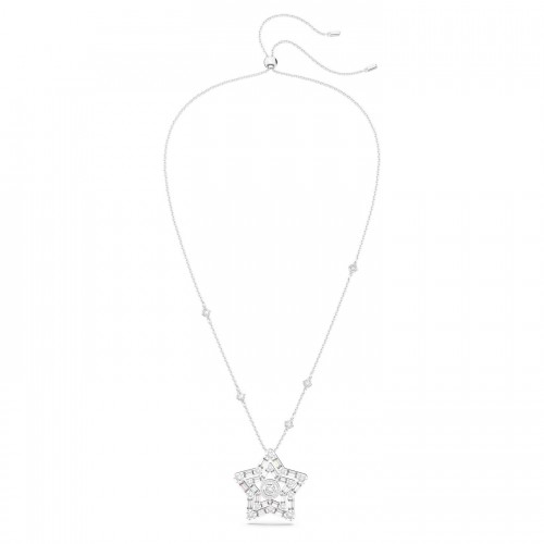 SWAROVSKI Stella Μενταγιόν Μείξη κοπών, Αστέρι, Λευκό, Επιροδιωμένο 5639024