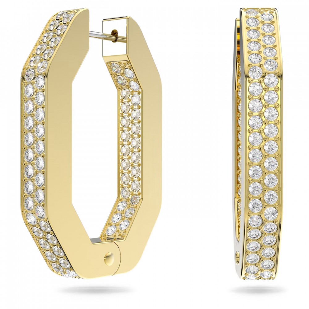 SWAROVSKI Dextera Σκουλαρίκια Οκτάγωνο, Pavé, Mεσαία, Λευκά, επιχρυσωμένα 5639098 SWAROVSKI Dextera Σκουλαρίκια Οκτάγωνο, Pavé, Mεσαία, Λευκά, επιχρυσωμένα 5639098