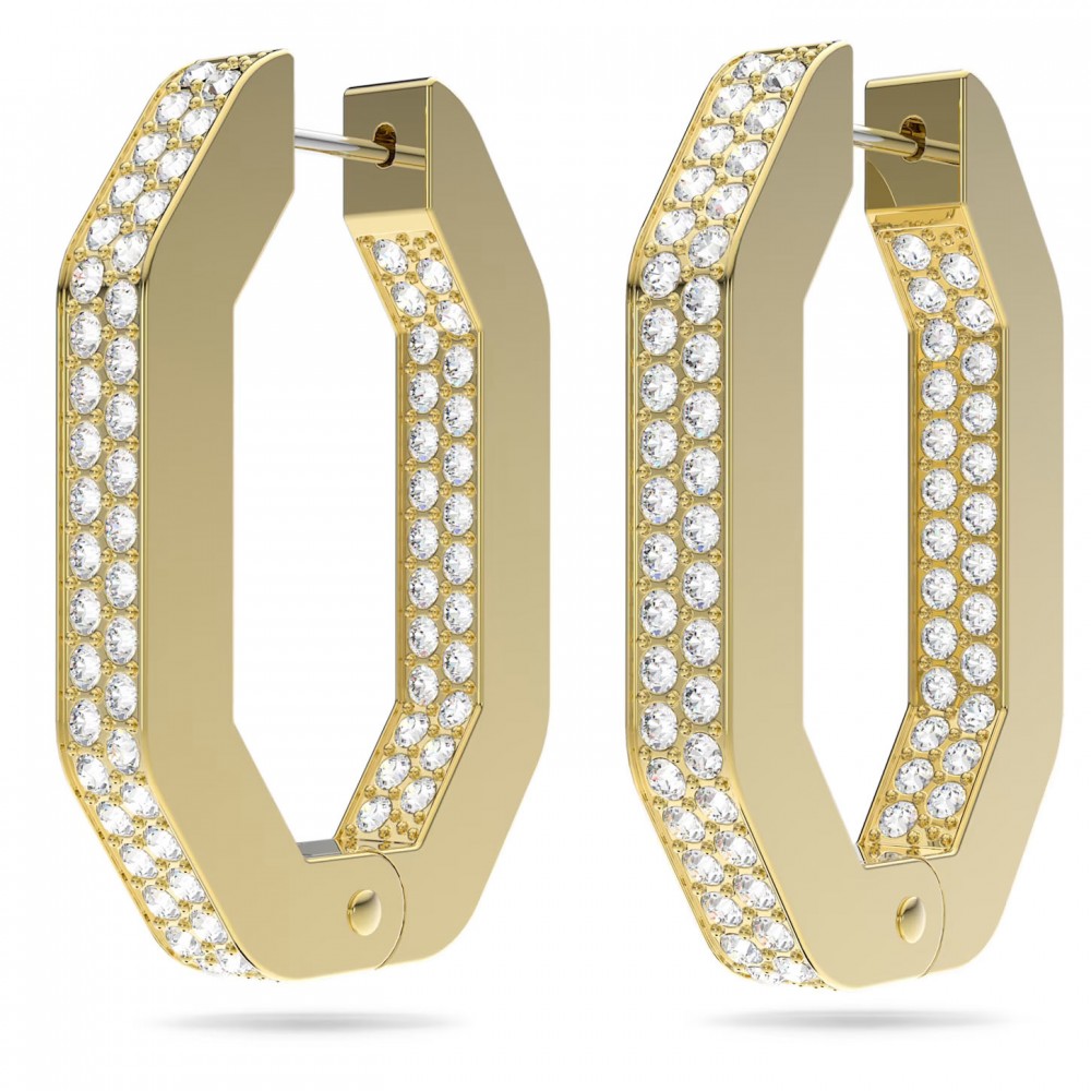 SWAROVSKI Dextera Σκουλαρίκια Οκτάγωνο, Pavé, Mεσαία, Λευκά, επιχρυσωμένα 5639098 SWAROVSKI Dextera Σκουλαρίκια Οκτάγωνο, Pavé, Mεσαία, Λευκά, επιχρυσωμένα 5639098