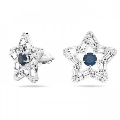 SWAROVSKI Stella Αστέρι Σκουλαρίκια με καρφάκι Μπλε, Επιροδιωμένο 5639188