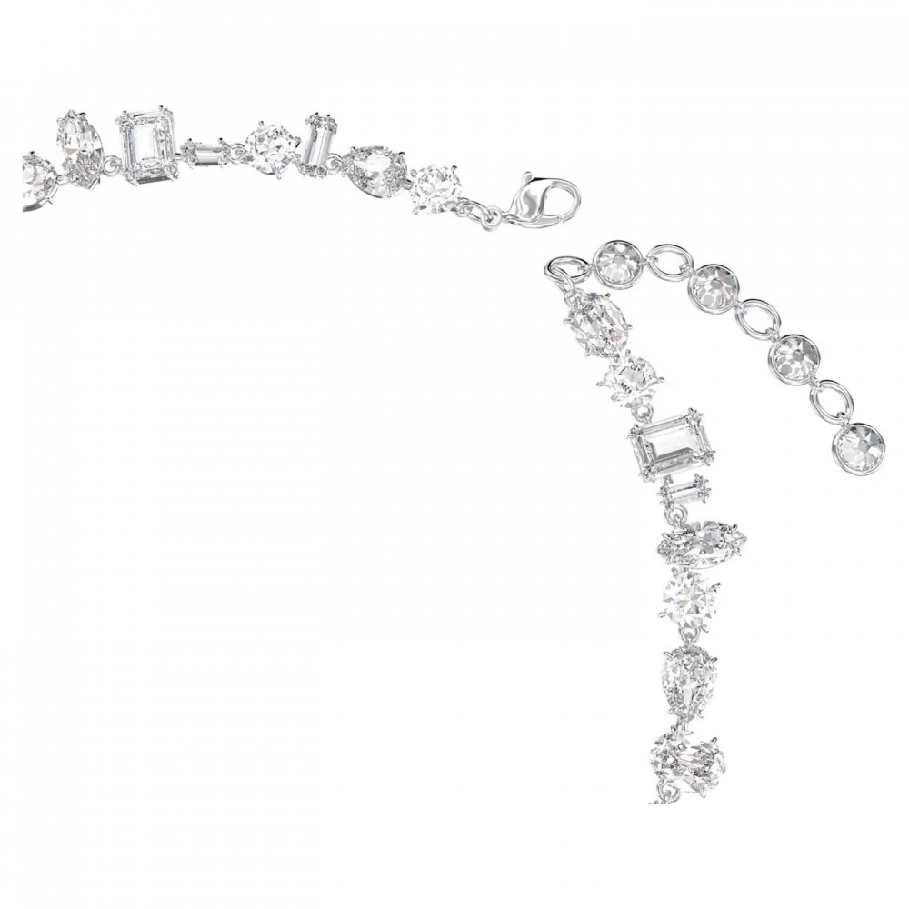 SWAROVSKI Gema Κολιέ, Μείξη κοπών, Λευκό, Επιροδιωμένο 5639327 SWAROVSKI Gema Κολιέ, Μείξη κοπών, Λευκό, Επιροδιωμένο 5639327
