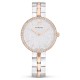 SWAROVSKI Cosmopolitan watch Swiss Made, Metal bracelet, White, Rose gold-tone finish 5644081