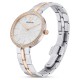 SWAROVSKI Cosmopolitan watch Swiss Made, Metal bracelet, White, Rose gold-tone finish 5644081