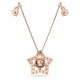 SWAROVSKI Stella Κολιέ, Μικτές Στρογγυλές Κοπές, Αστέρι, Λευκό, Ροζ Επιχρυσωμένο 5645382