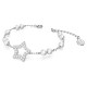 SWAROVSKI Stella Βραχιόλι Crystal pearls, Αστέρι, Λευκό, Επιροδιωμένο 5645385