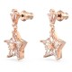 SWAROVSKI Stella Σκουλαρίκια-σταγόνα με καρφάκι, Ρομβοειδής κοπή, Αστέρι, Λευκά, Ροζ Επιχρυσωμένα 5645466