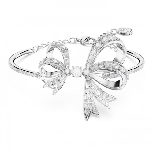 SWAROVSKI Volta Άκαμπτο βραχιόλι Φιόγκος, Λευκό, Επιροδιωμένο 5647563