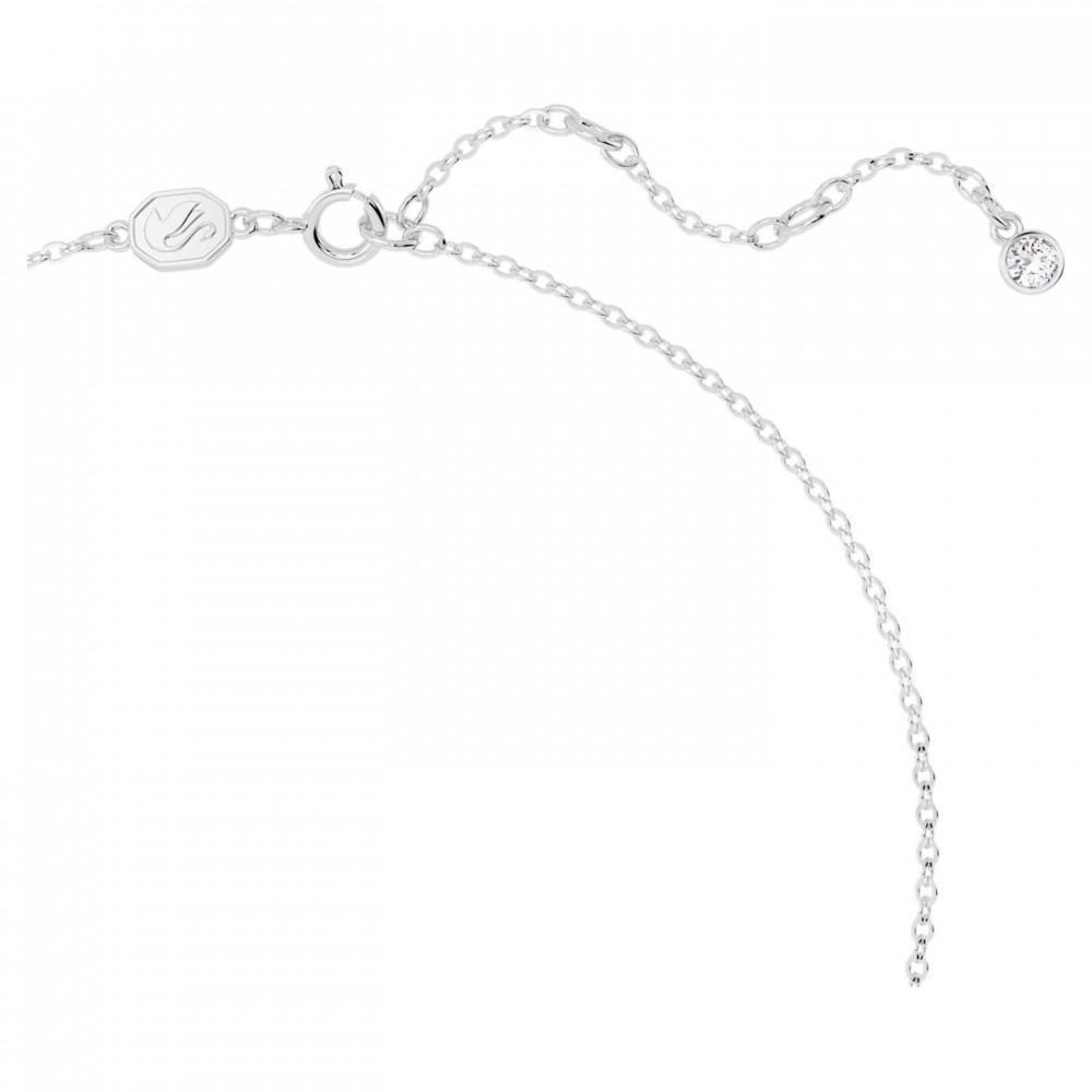 SWAROVSKI Volta Κολιέ Φιόγκος, Mικρό, Λευκό, Επιροδιωμένο 5647583