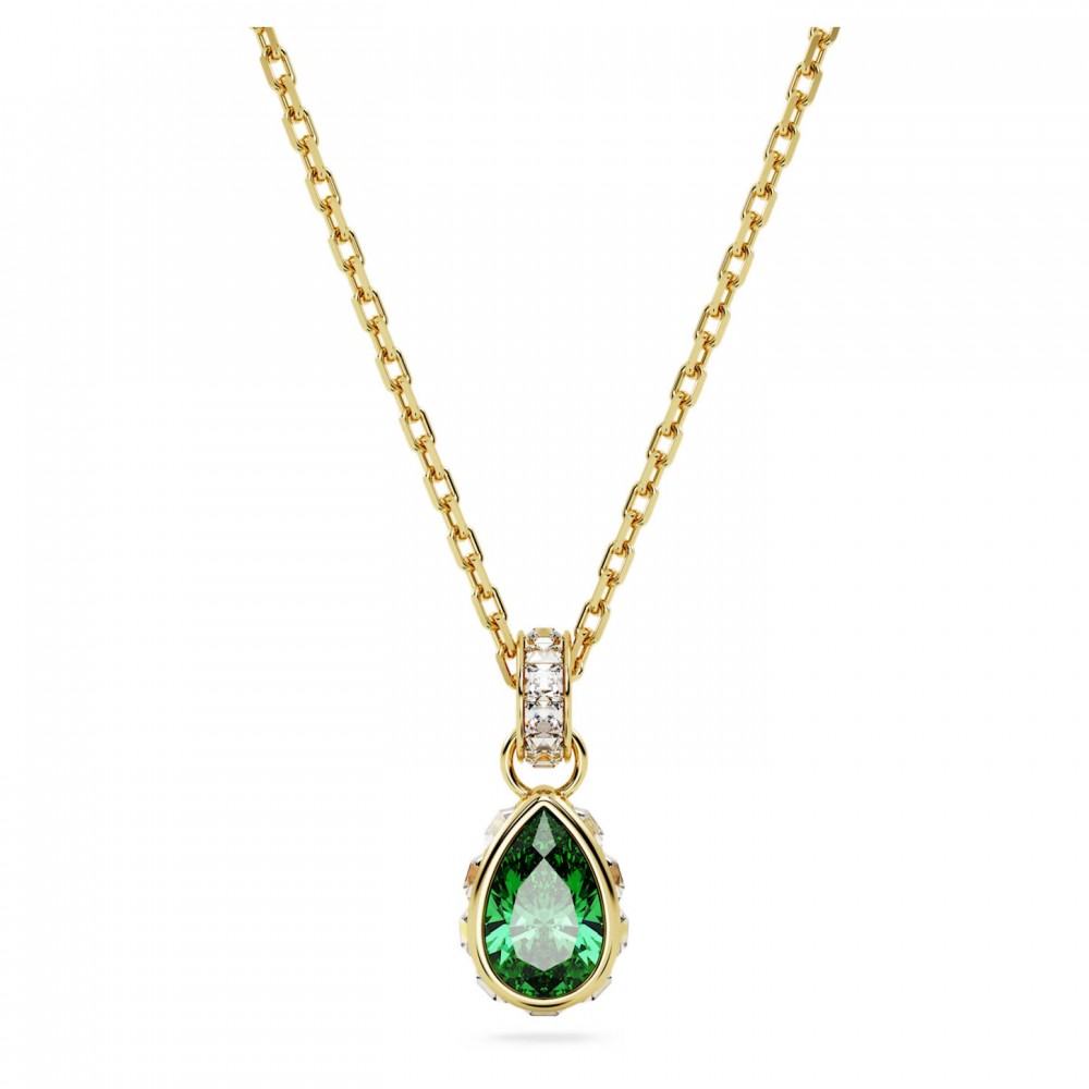 SWAROVSKI Stilla Μενταγιόν Κοπή Pear, Πράσινο, Επιχρυσωμένο 5648751