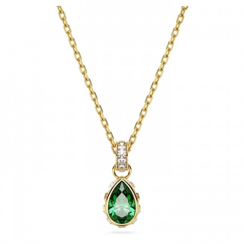 SWAROVSKI Stilla Μενταγιόν Κοπή Pear, Πράσινο, Επιχρυσωμένο 5648751