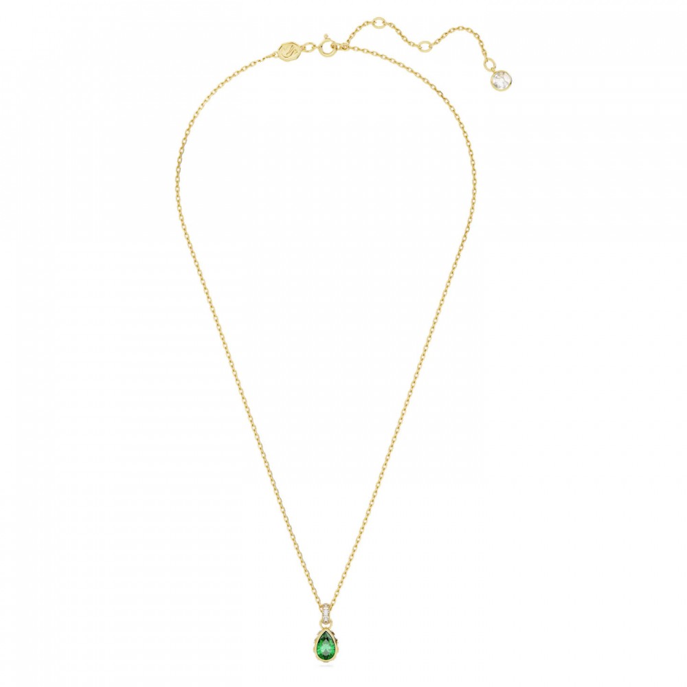 SWAROVSKI Stilla Μενταγιόν Κοπή Pear, Πράσινο, Επιχρυσωμένο 5648751
