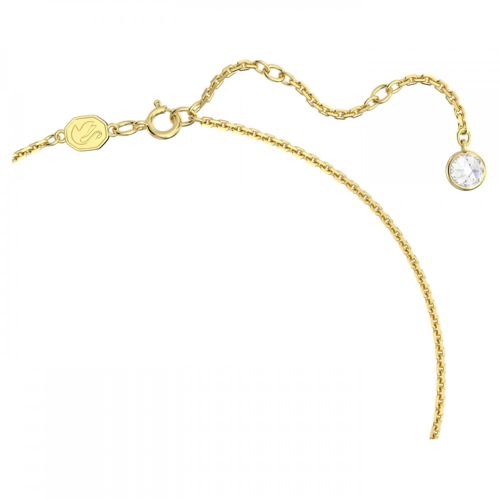 SWAROVSKI Μενταγιόν Gema Μείξη κοπών, Λουλούδι, Πράσινο, Επιμετάλλωση σε χρυσαφί τόνο 5658399