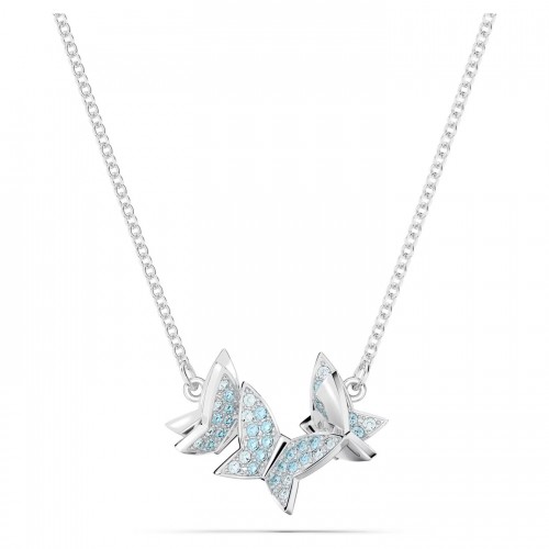 SWAROVSKI Lilia Butterfly Κολιέ Μπλε, Επιροδιωμένο 5662181