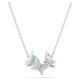 SWAROVSKI Lilia Butterfly Κολιέ Μπλε, Επιροδιωμένο 5662181