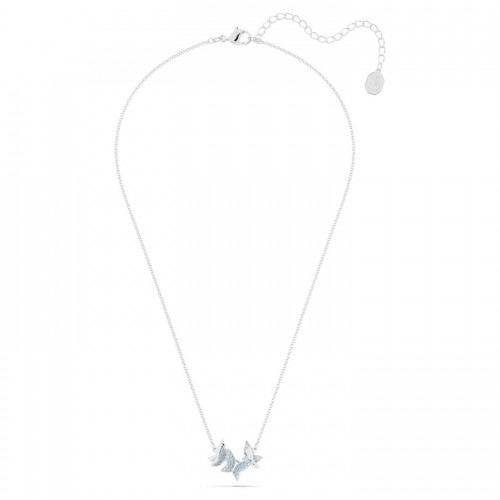 SWAROVSKI Lilia Butterfly Κολιέ Μπλε, Επιροδιωμένο 5662181