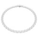 SWAROVSKI Κολιέ Tennis Matrix Κοπή Pear, Λευκό, Επιμετάλλωση ροδίου 5662277