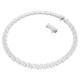 SWAROVSKI Κολιέ Tennis Matrix Κοπή Pear, Λευκό, Επιμετάλλωση ροδίου 5662277