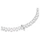 SWAROVSKI Κολιέ Tennis Matrix Κοπή Pear, Λευκό, Επιμετάλλωση ροδίου 5662277