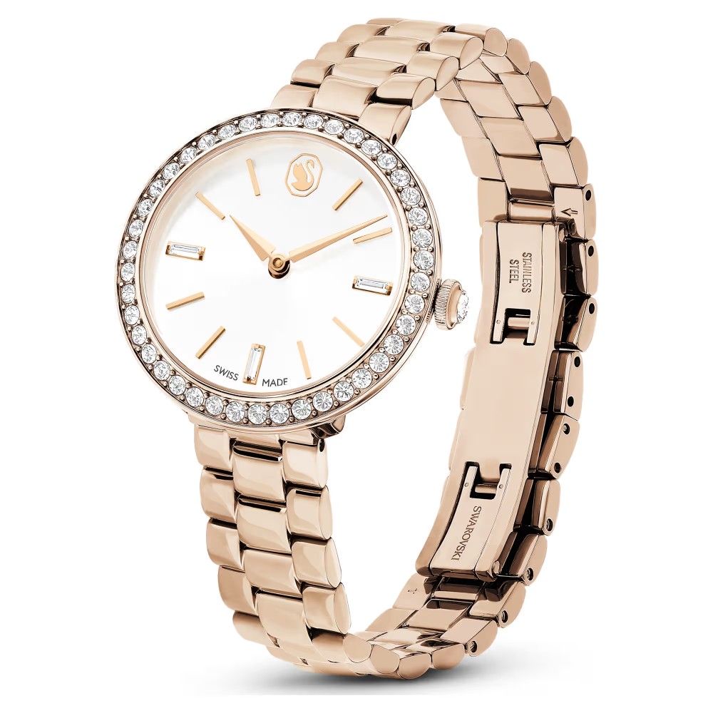 SWAROVSKI Ρολόι Certa Επιχρυσωμένο σε Χρυσό Σαμπανί τόνο 5673013 SWAROVSKI Ρολόι Certa Επιχρυσωμένο σε Χρυσό Σαμπανί τόνο 5673013