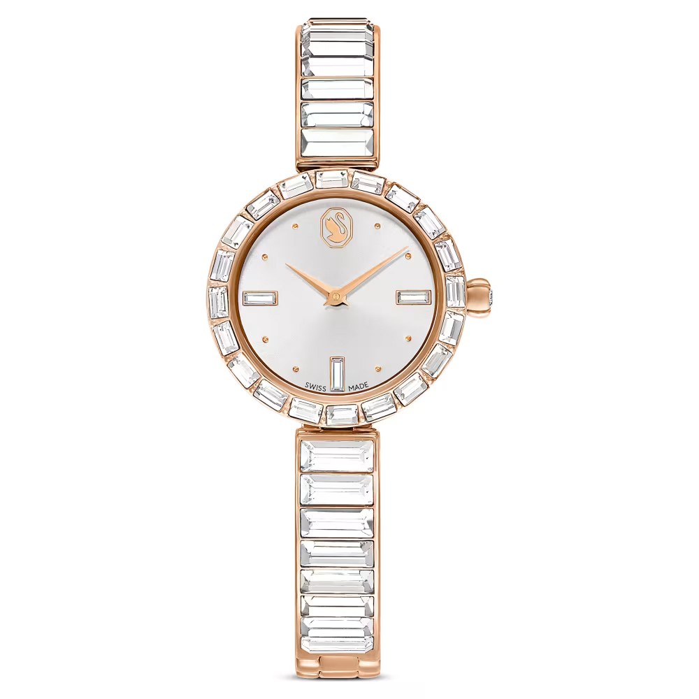 SWAROVSKI Ρολόι Matrix Bangle Κρυστάλλινο μπρασελέ, Λευκό, Φινίρισμα σε Χρυσό-Σαμπανί τόνο 5677484 SWAROVSKI Ρολόι Matrix Bangle Κρυστάλλινο μπρασελέ, Λευκό, Φινίρισμα σε Χρυσό-Σαμπανί τόνο 5677484