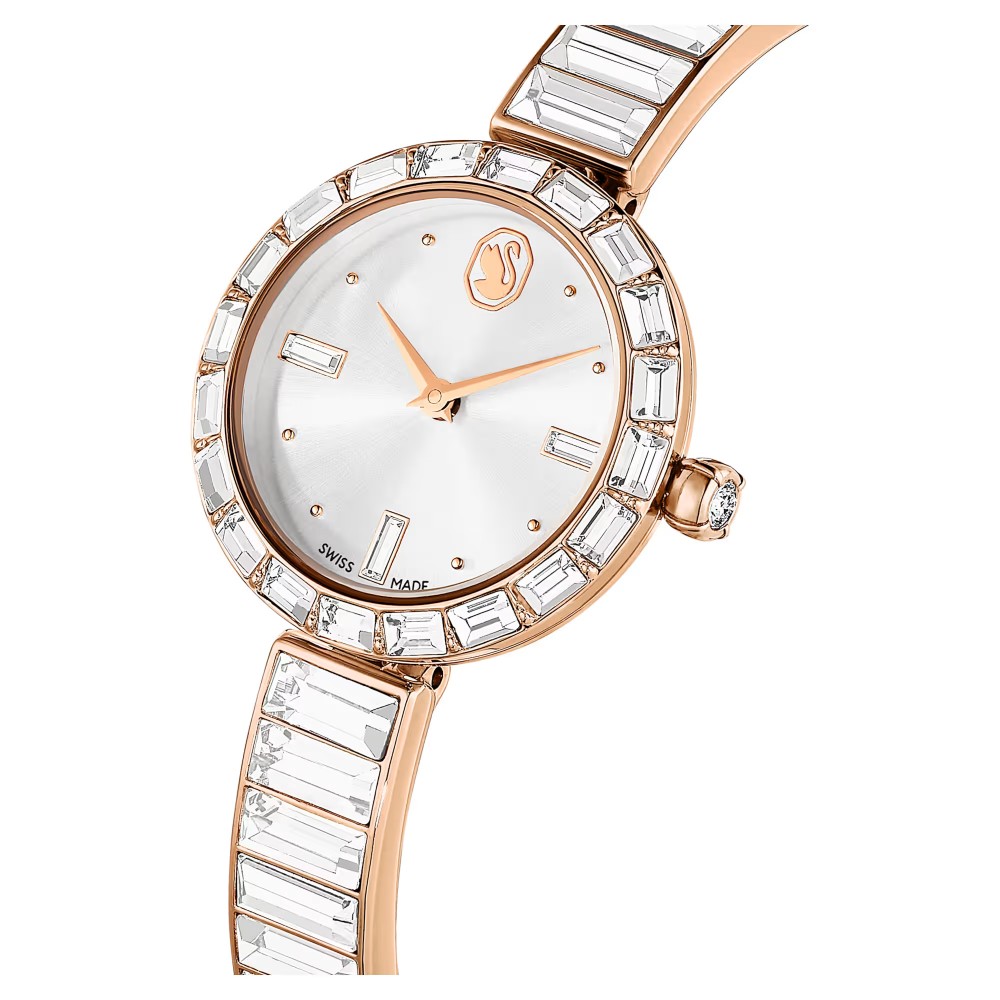 SWAROVSKI Ρολόι Matrix Bangle Κρυστάλλινο μπρασελέ, Λευκό, Φινίρισμα σε Χρυσό-Σαμπανί τόνο 5677484 SWAROVSKI Ρολόι Matrix Bangle Κρυστάλλινο μπρασελέ, Λευκό, Φινίρισμα σε Χρυσό-Σαμπανί τόνο 5677484