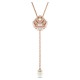 SWAROVSKI Idyllia Y Μενταγιόν με αλυσίδα, Pearl Crystal, "Κοχύλι" Ροζ-Χρυσός Τόνος 5680299