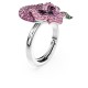 SWAROVSKI Δαχτυλίδι κοκτέιλ Alice in Wonderland Λουλούδι, Πολύχρωμο, Επιμετάλλωση ροδίου 5682817