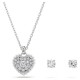 SWAROVSKI Σετ Hyperbola Καρδιά, Λευκό, Επιμετάλλωση ροδίου 5684383 SWAROVSKI Σετ Hyperbola Καρδιά, Λευκό, Επιμετάλλωση ροδίου 5684383