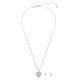 SWAROVSKI Σετ Hyperbola Καρδιά, Λευκό, Επιμετάλλωση ροδίου 5684383 SWAROVSKI Σετ Hyperbola Καρδιά, Λευκό, Επιμετάλλωση ροδίου 5684383