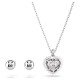 SWAROVSKI Σετ Hyperbola Καρδιά, Λευκό, Επιμετάλλωση ροδίου 5684383 SWAROVSKI Σετ Hyperbola Καρδιά, Λευκό, Επιμετάλλωση ροδίου 5684383