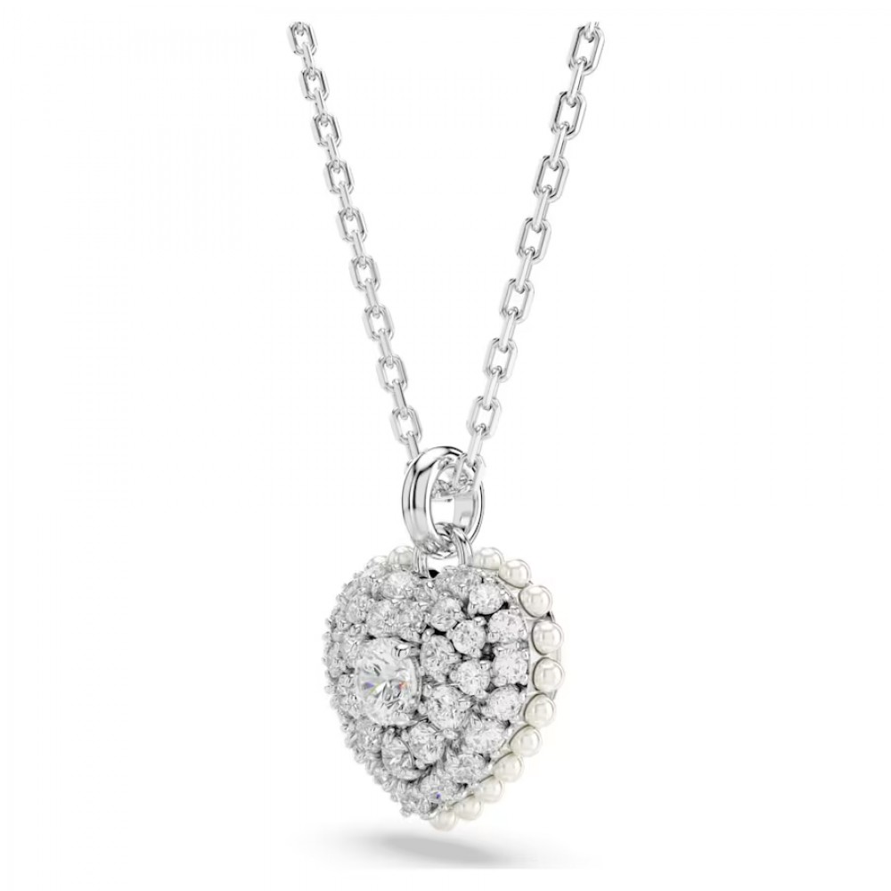 SWAROVSKI Σετ Hyperbola Καρδιά, Λευκό, Επιμετάλλωση ροδίου 5684383 SWAROVSKI Σετ Hyperbola Καρδιά, Λευκό, Επιμετάλλωση ροδίου 5684383