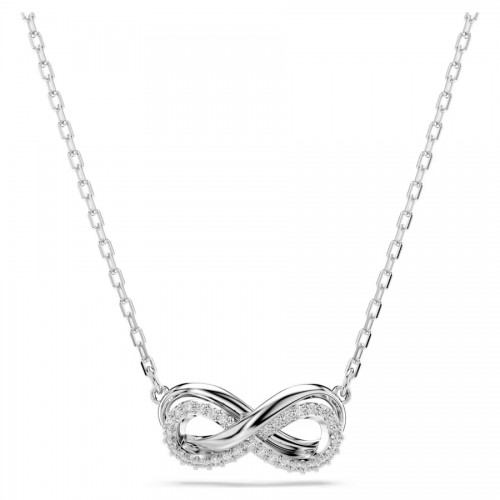 SWAROVSKI Μενταγιόν Hyperbola Pavé, Άπειρο, Λευκό, Επιμετάλλωση ροδίου 5687265
