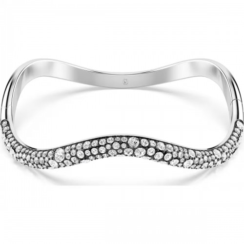 SWAROVSKI Sublima Άκαμπτο βραχιόλι, λευκό, Στρογγυλή Κοπή, Επιμετάλλωση Ροδίου και Ρουθηνίου 5692104