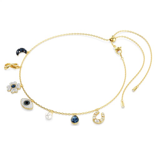 SWAROVSKI Τσόκερ Symbolica,  Φεγγάρι, Άπειρο, Τριφύλλι, Ματάκι και Πέταλο Επιμετάλλωση σε χρυσό τόνο 5692164