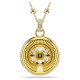 SWAROVSKI Symbolica Μενταγιόν με αλυσίδα, Πολύχρωμο, Ματάκι, Χρυσ΄΄ος Τόνος 5692166