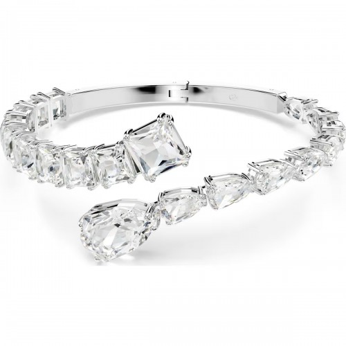 SWAROVSKI Βραχιόλι Matrix Μείξη κοπών, Λευκό, Επιμετάλλωση ροδίου 5692527