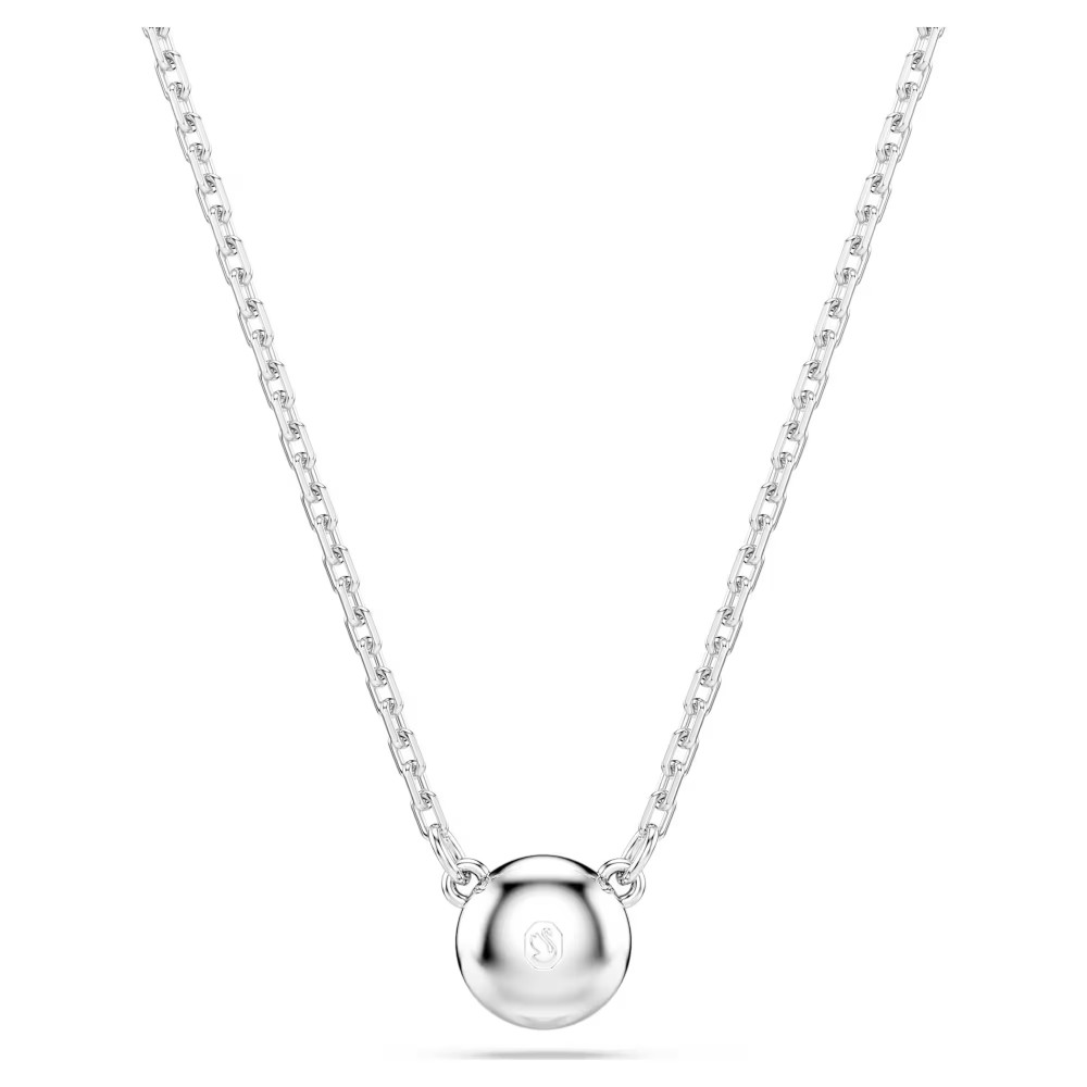 SWAROVSKI Imber Μενταγιόν με αλυσίδα, Crystal pearl, Στρογγυλή κοπή, Επιροδιωμένο 5696039