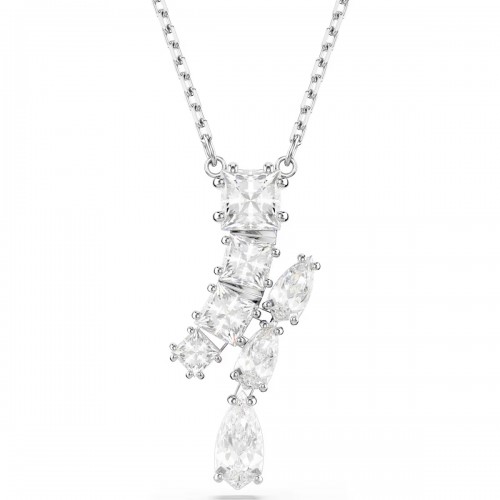 SWAROVSKI Matrix Μενταγιόν με αλυσίδα, Λευκό, Μίξη Κοπών Επιροδιωμένο 5700420