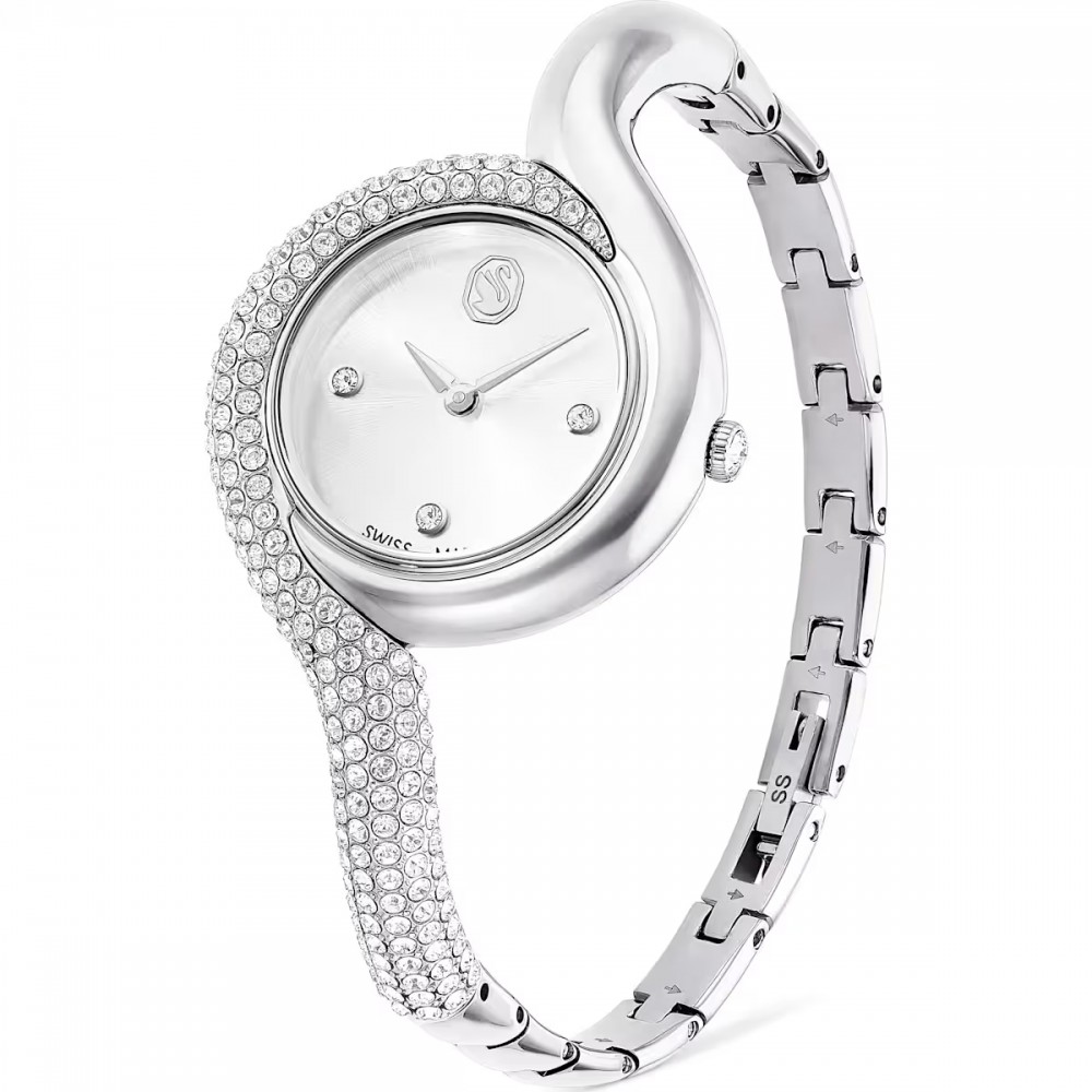 SWAROVSKI Dextera Bangle Eλβετικής κατασκευής, Μπρασελέ από Ανοξείδωτο Ατσάλι, Ασημί τόνος, 5700996 SWAROVSKI Dextera Bangle Eλβετικής κατασκευής, Μπρασελέ από Ανοξείδωτο Ατσάλι, Ασημί τόνος, 5700996
