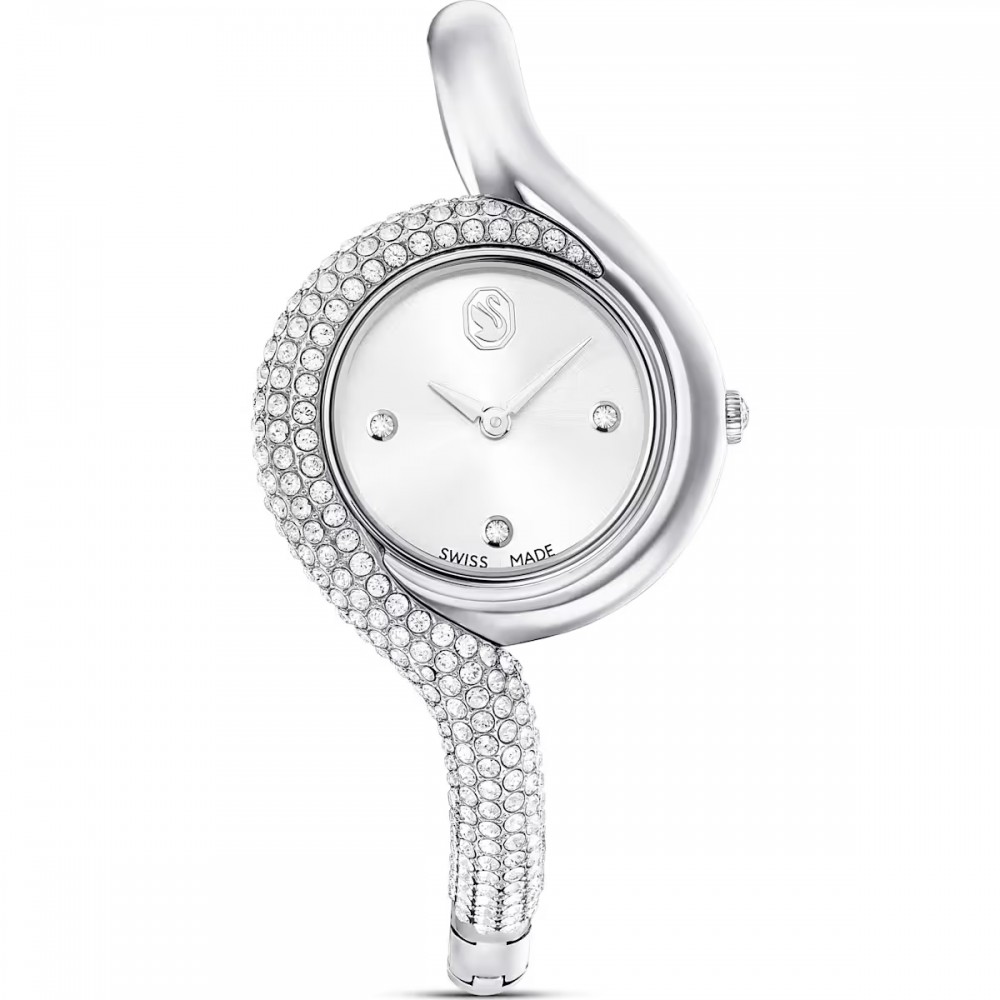 SWAROVSKI Dextera Bangle Eλβετικής κατασκευής, Μπρασελέ από Ανοξείδωτο Ατσάλι, Ασημί τόνος, 5700996 SWAROVSKI Dextera Bangle Eλβετικής κατασκευής, Μπρασελέ από Ανοξείδωτο Ατσάλι, Ασημί τόνος, 5700996