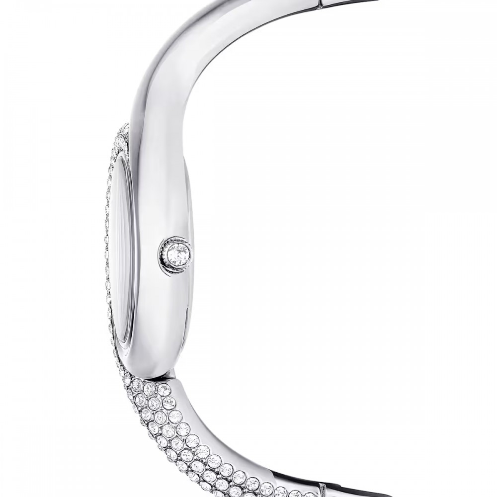 SWAROVSKI Dextera Bangle Eλβετικής κατασκευής, Μπρασελέ από Ανοξείδωτο Ατσάλι, Ασημί τόνος, 5700996 SWAROVSKI Dextera Bangle Eλβετικής κατασκευής, Μπρασελέ από Ανοξείδωτο Ατσάλι, Ασημί τόνος, 5700996