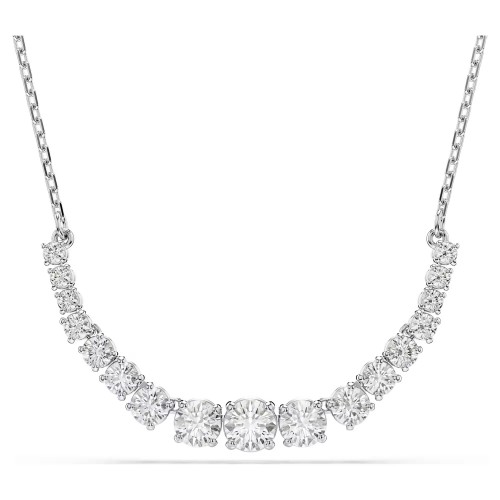 SWAROVSKI Κολιέ Matrix Στρογγυλή κοπή, Λευκό, Επιμετάλλωση ροδίου 5705396