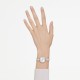 SWAROVSKI Matrix Pearl Bangle Eλβετικής κατασκευής, Κρυστάλλινο μπρασελέ, Φινίρισμα σε χρυσό σαμπανί τόνο 5705406