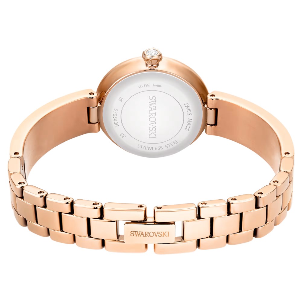 SWAROVSKI Matrix Pearl Bangle Eλβετικής κατασκευής, Κρυστάλλινο μπρασελέ, Φινίρισμα σε χρυσό σαμπανί τόνο 5705406