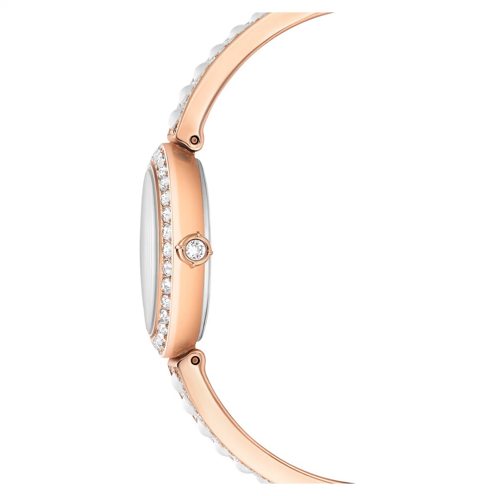 SWAROVSKI Matrix Pearl Bangle Eλβετικής κατασκευής, Κρυστάλλινο μπρασελέ, Φινίρισμα σε χρυσό σαμπανί τόνο 5705406