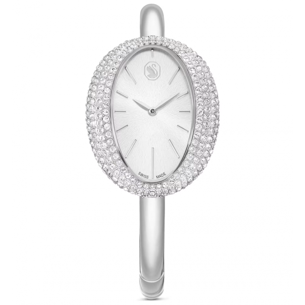 SWAROVSKI Imber Bangle Eλβετικής κατασκευής, Μπρασελέ από Ανοξείδωτο Ατσάλι, Ασημί τόνος, 5705419