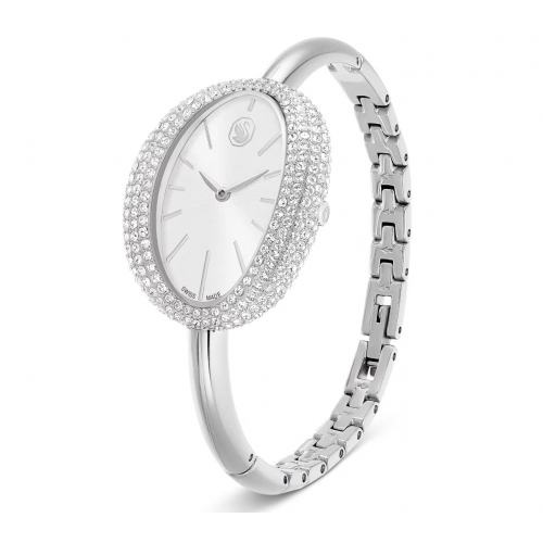 SWAROVSKI Imber Bangle Eλβετικής κατασκευής, Μπρασελέ από Ανοξείδωτο Ατσάλι, Ασημί τόνος, 5705419