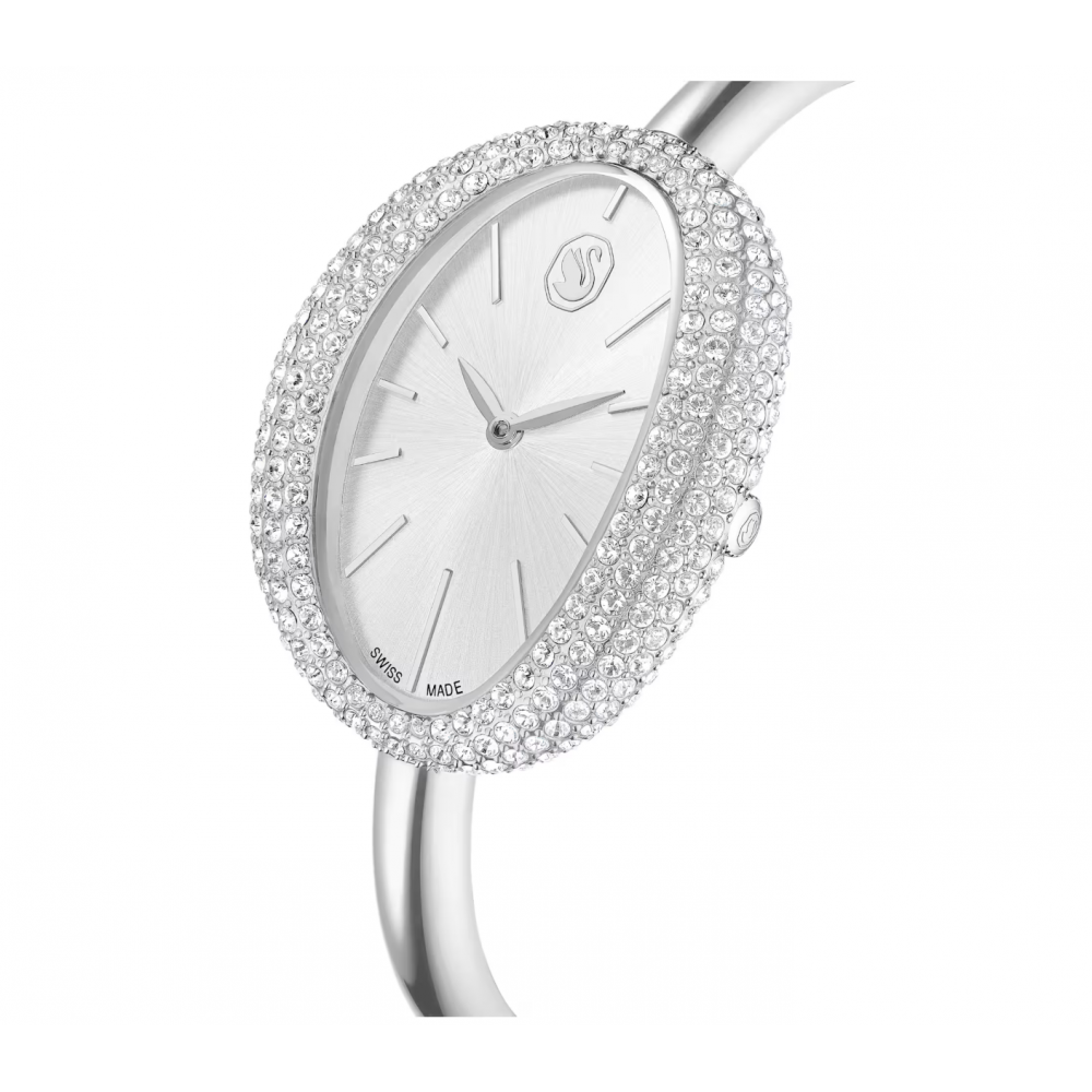 SWAROVSKI Imber Bangle Eλβετικής κατασκευής, Μπρασελέ από Ανοξείδωτο Ατσάλι, Ασημί τόνος, 5705419